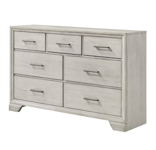 Transitional 7-Drawer Dresser