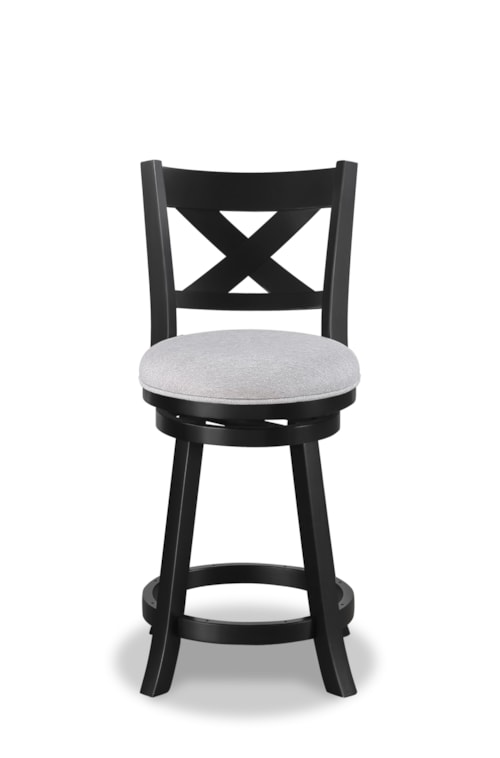 Transitional Counter Height Swivel Stool