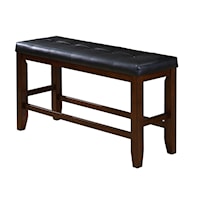 Bardstown Transitional Counter Height Bench