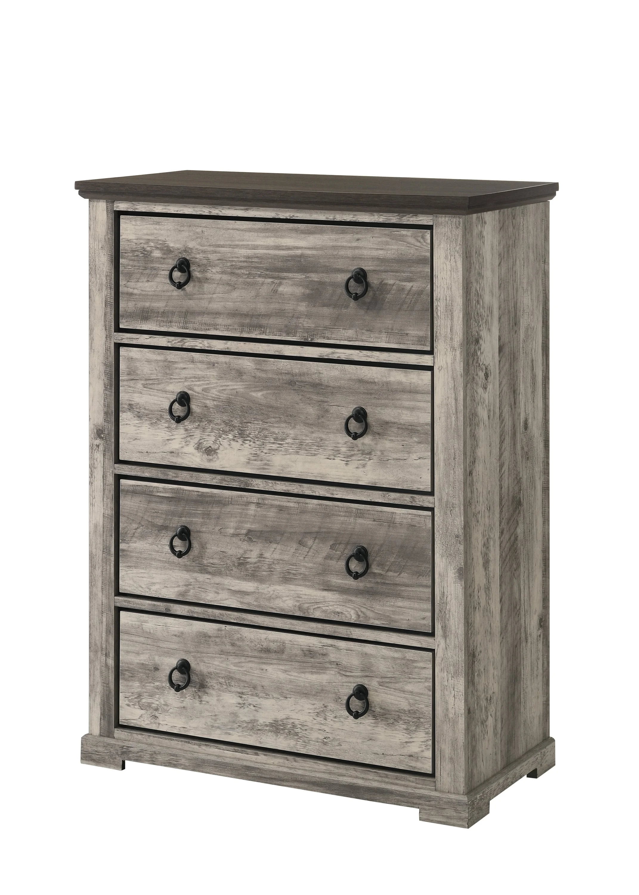 Crown Mark ELLA-MAE B6840-4 Ella-Mae Rustic 4-Drawer Bedroom Drawer ...