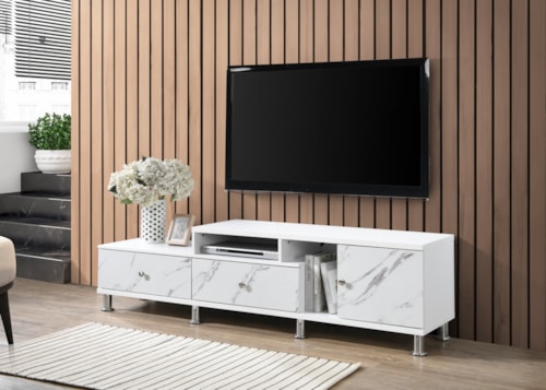 Contemporary 2-Drawer TV Console
