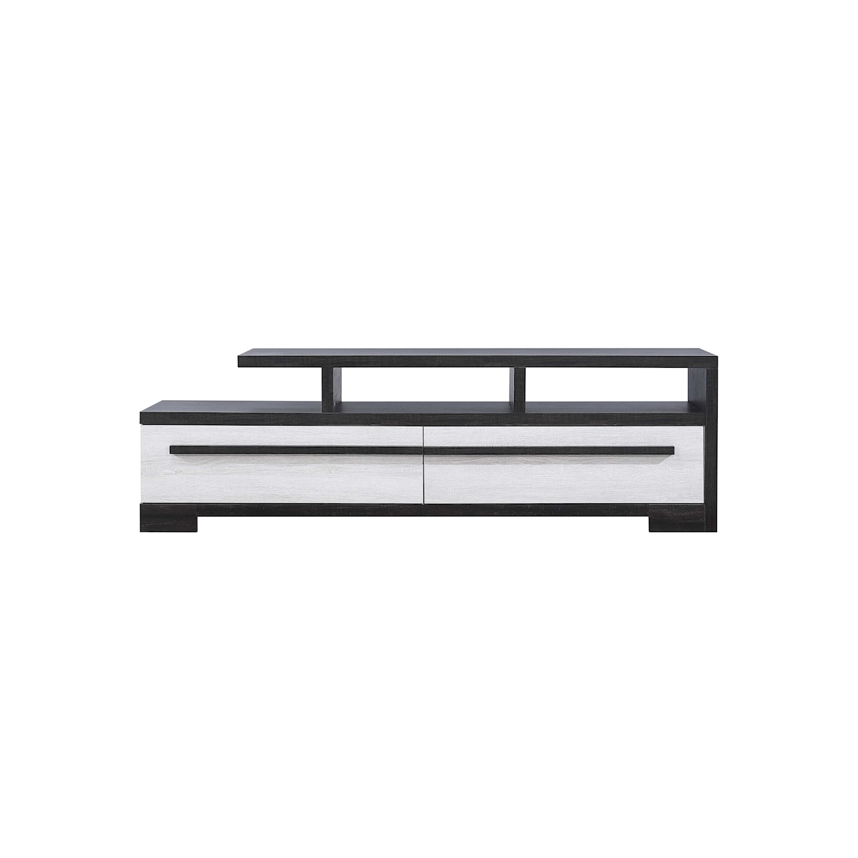 Crown Mark REMINGTON ROMULUS WHITE AND GREY 71" TV STAND |