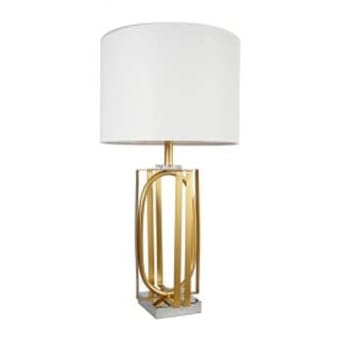 Transitional Golden Accent Table Lampe