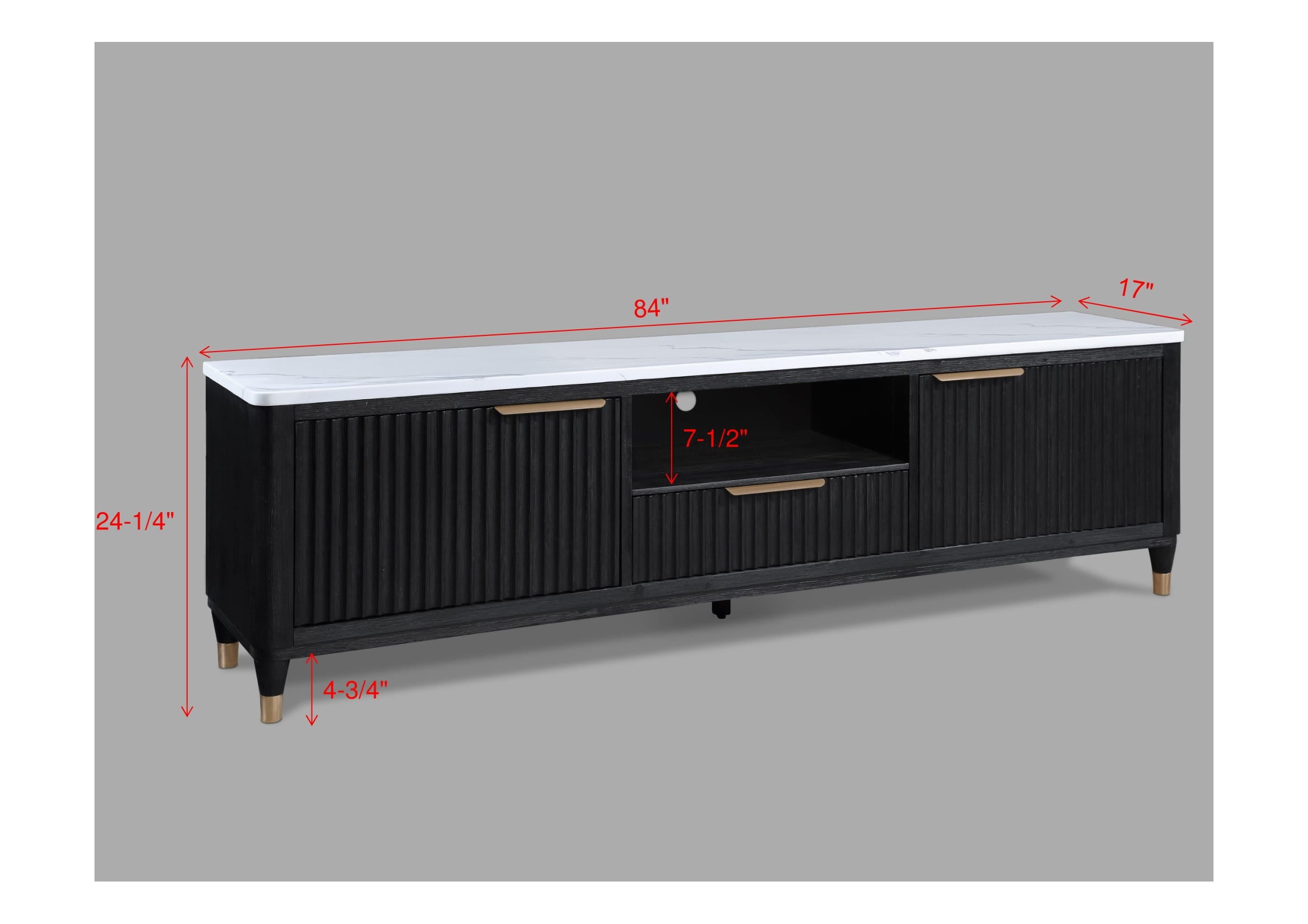 Crown Mark Kara 2-Door TV Console