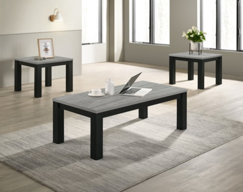 Transitional 3-Piece Occasional Set