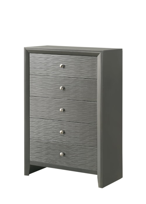 Denker Contemporary 5-Drawer Bedroom Chest