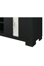 Crown Mark Rangley Contemporary Sliding-Door TV Console with Shelves