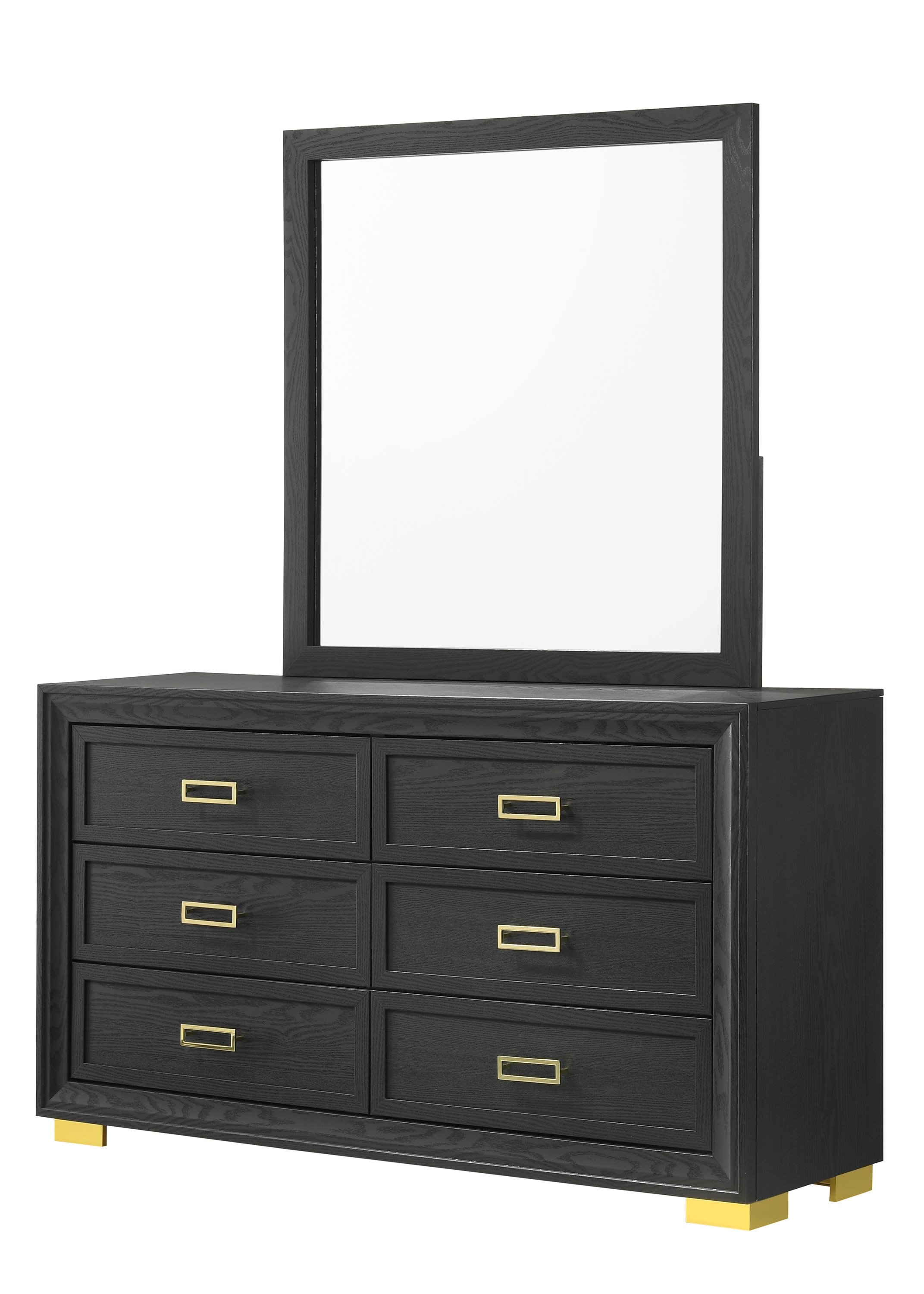 glitter pregnancy dress Black & Gold Laminate Dresser & Mirror – Rehaus main image 0