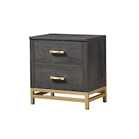 Trevor Contemporary 2-Drawer Nightstand