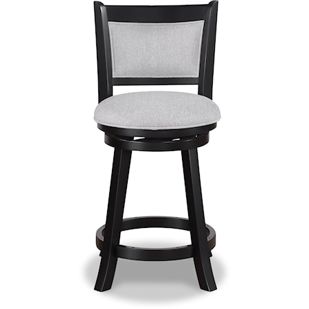 Transitional Counter Height Swivel Stool
