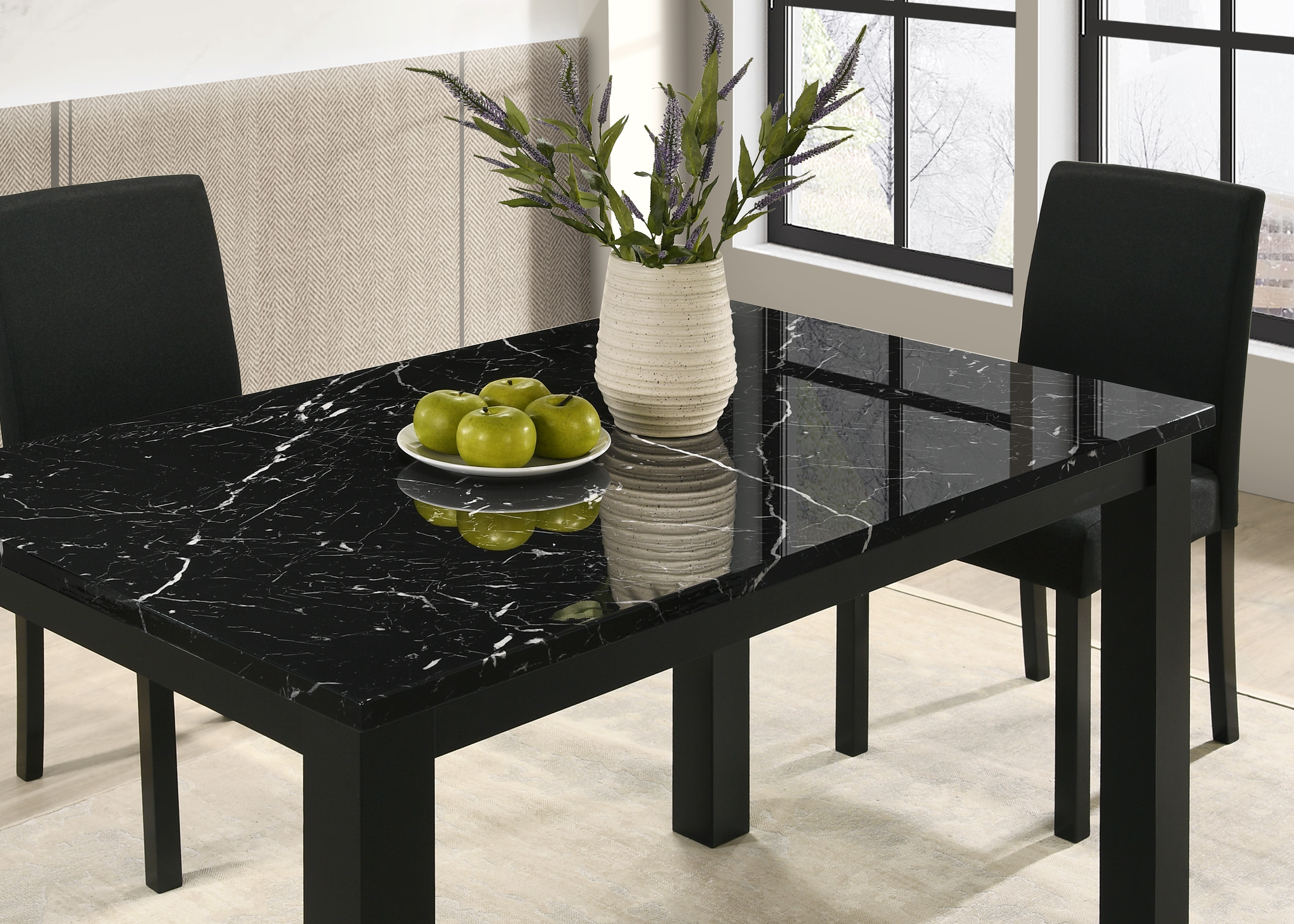 Resia Dining Table-Black