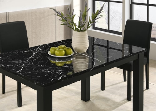 Resia Dining Table-Black