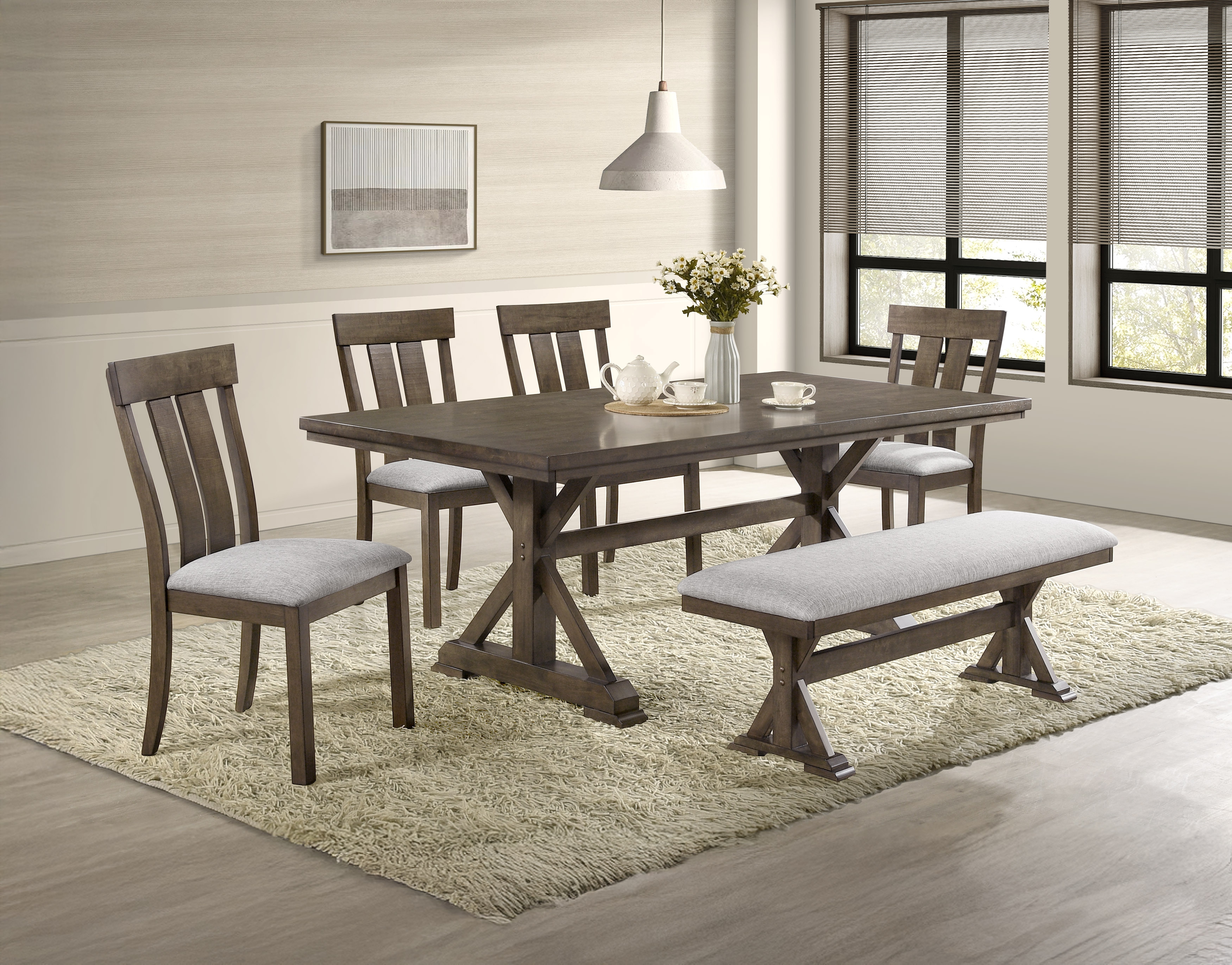 6-Piece Dining Set w/ Bench