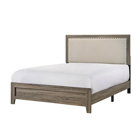 Millie Upholstery Bed One Box -Grey