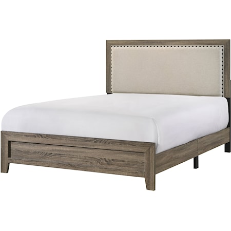 Millie Upholstery Bed One Box -Grey