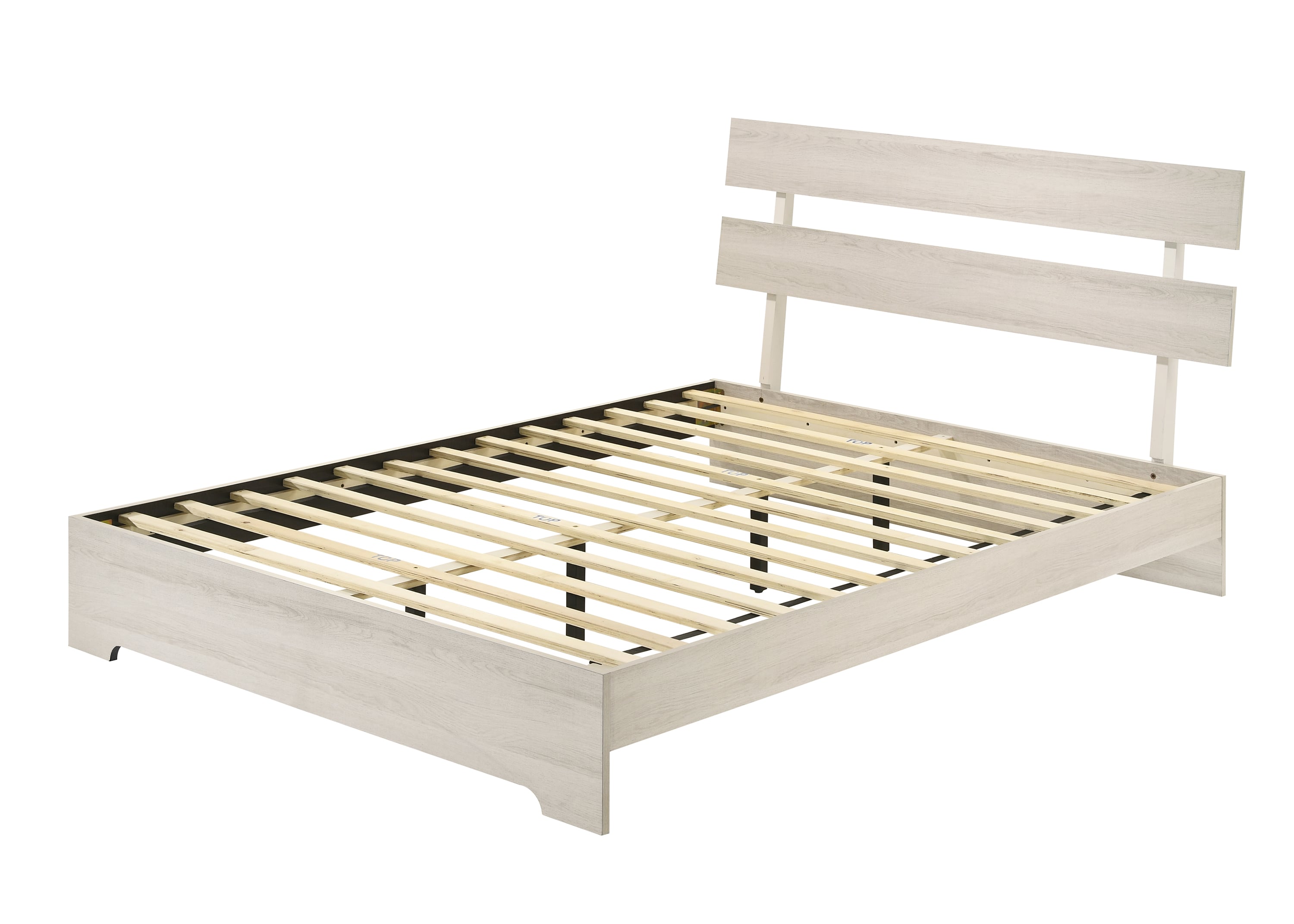 Crown Mark Atticus B6982-Q-BED Rustic Queen Bed with Slat