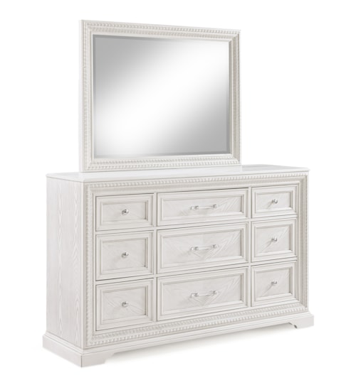 Transitional Landscape Dresser Mirror