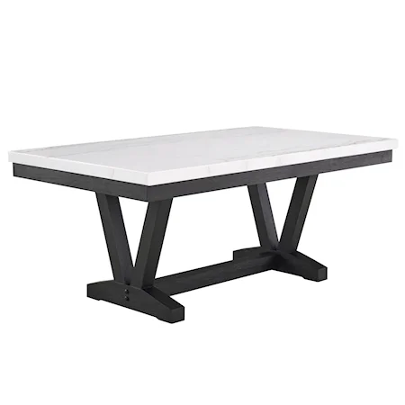 Varley Contemporary Marble Top Dining Table
