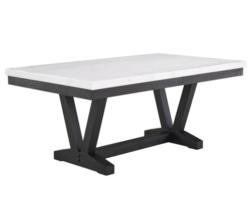 Varley Contemporary Marble Top Dining Table