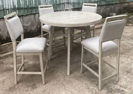 Transitional 5-Piece Counter-Height Dining Set