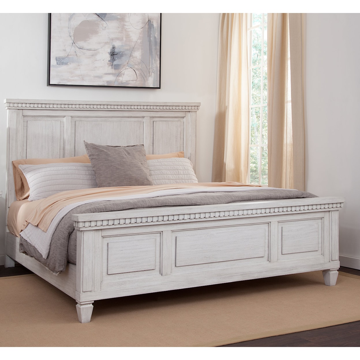 American Woodcrafters Salter Path King Panel Bed