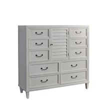 Coastal 10-Drawer Gentlemen's Chest