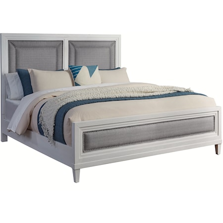 Coastal King Upholstered Bed