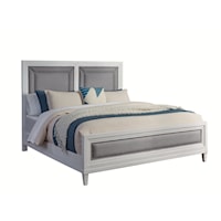 Coastal Queen Upholstered Bed