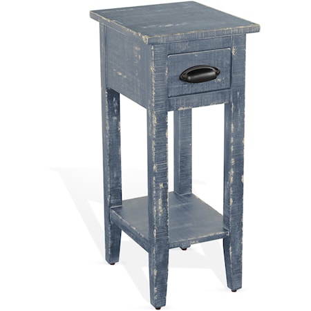 Ocean Blue Chair Side Table