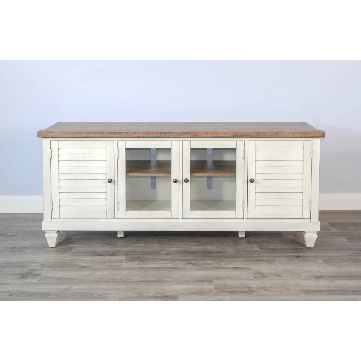 Sunny Designs Pasadena TV Console with Shutter Doors