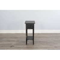 Black Sand Chair Side Table