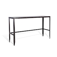 Industrial Counter-Height Sofa Table with Nailhead Trim