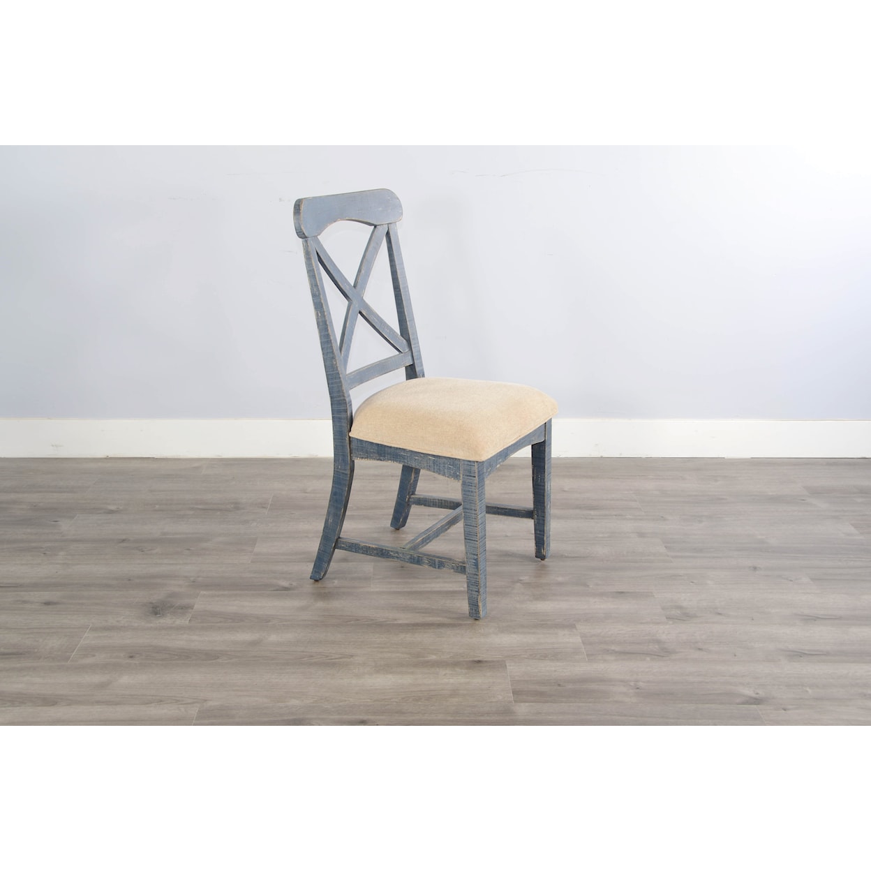 Sunny Designs Marina Ocean Blue Dining Chair, Cushion Seat