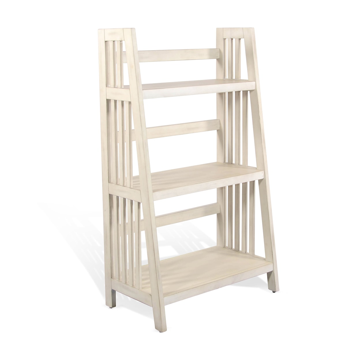 Sunny Designs 2839 Marble White 48"H Folding Bookcase