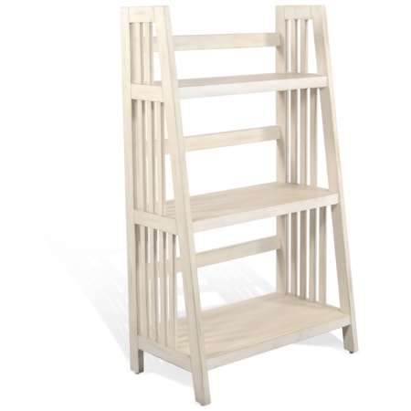 Marble White 48"H Folding Bookcase