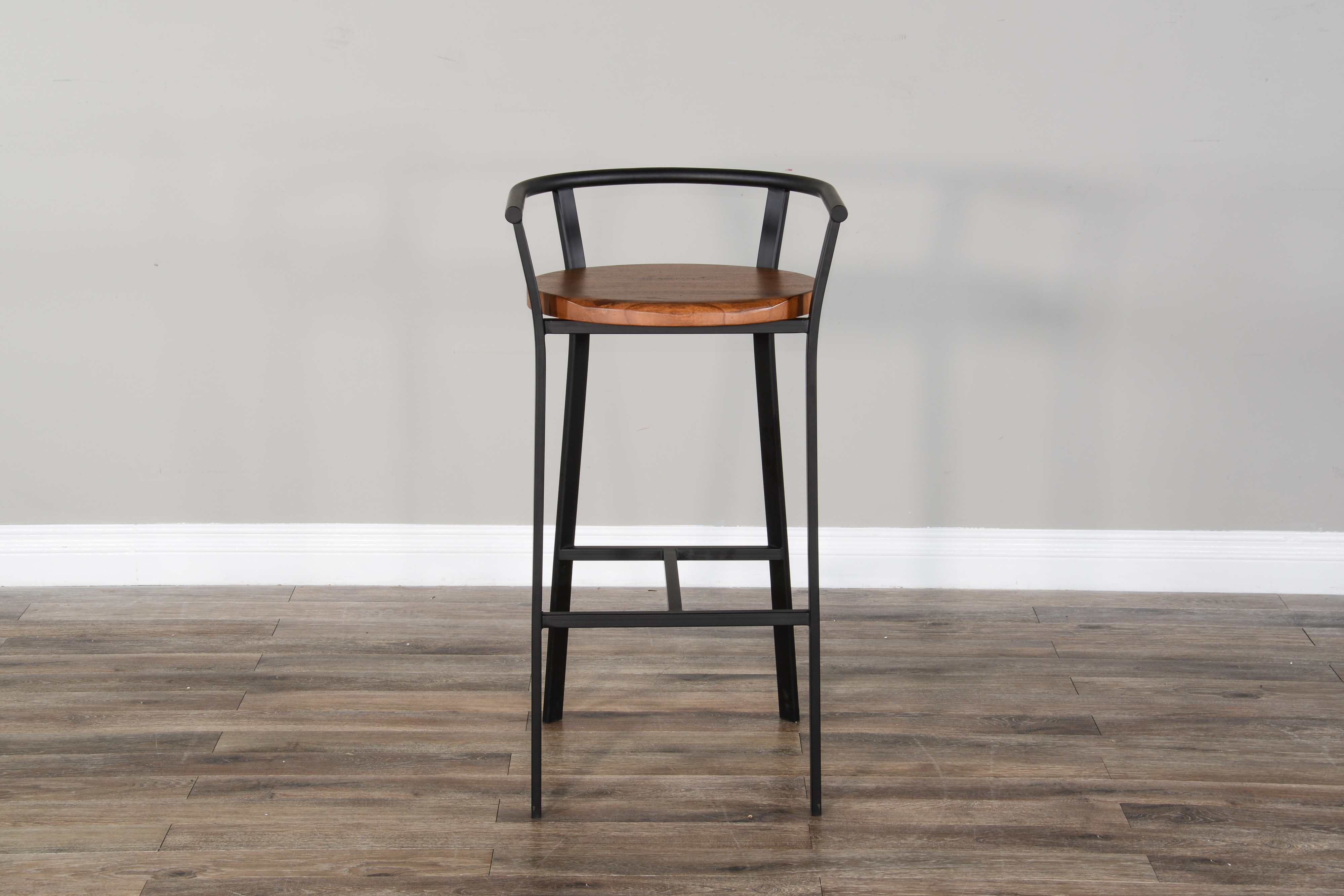 30"H Barstool, Wood Seat