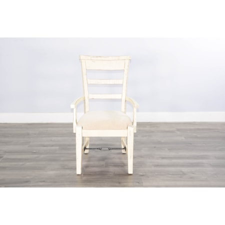 White Sand Arm Chair, Cushion Seat