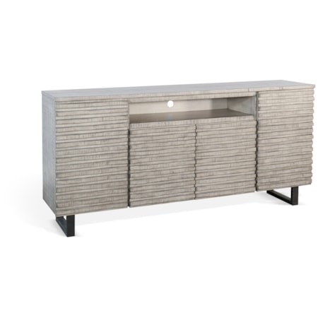 Alpine Grey 72" Media Console Server