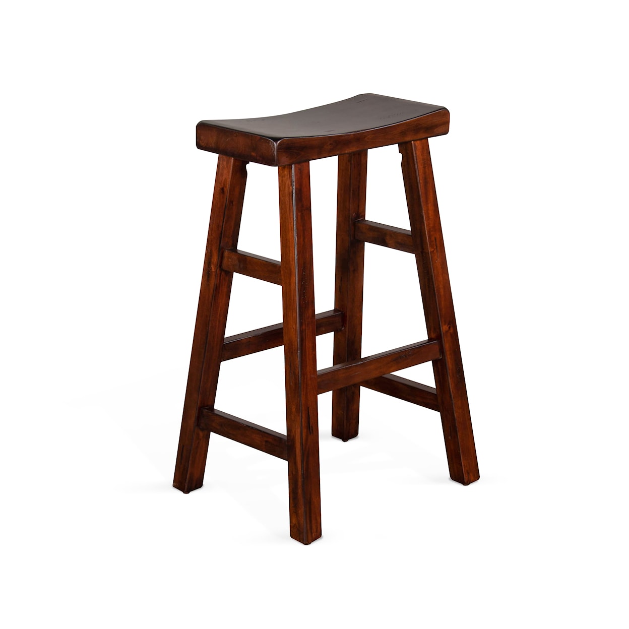 Sunny Designs 1768 30"H Saddle Seat Stool, Wood Seat