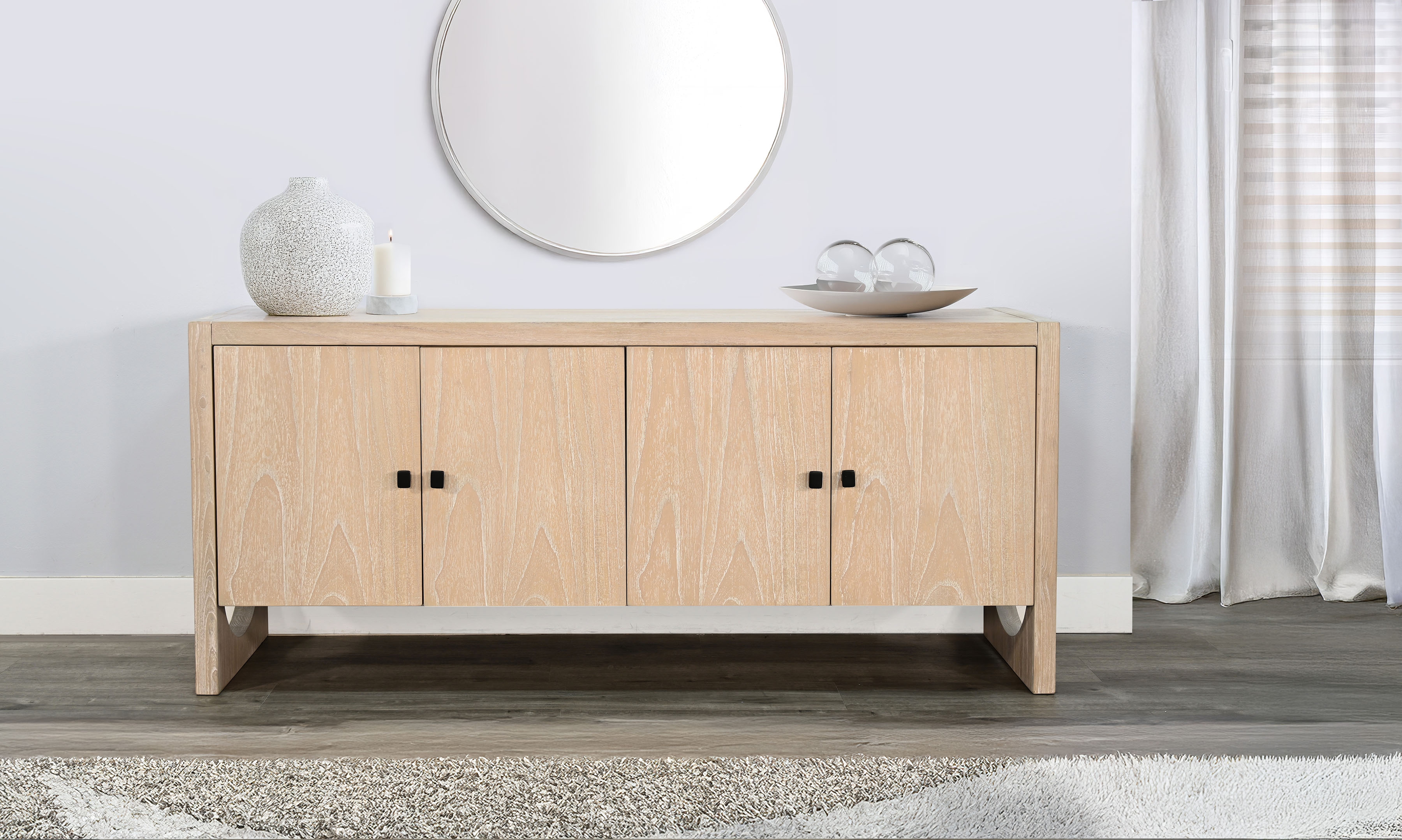 Liz Arched Leg Oak Buffet