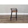 Sunny Designs Metroflex 24"H Barstool, Wood Seat