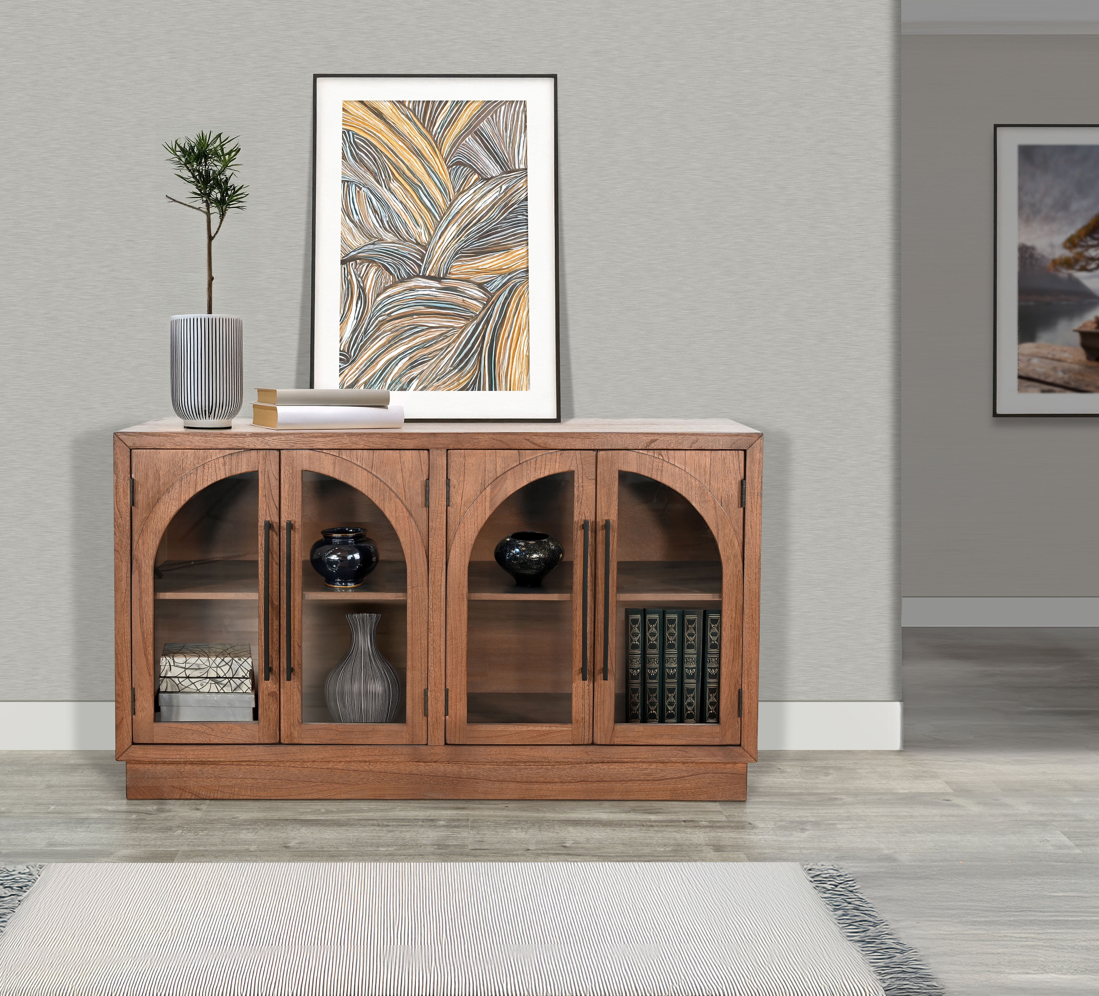 Double Arch Accent Cabinet