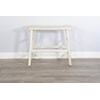Sunny Designs Marina White Sand 30"H Bench, Wood Seat