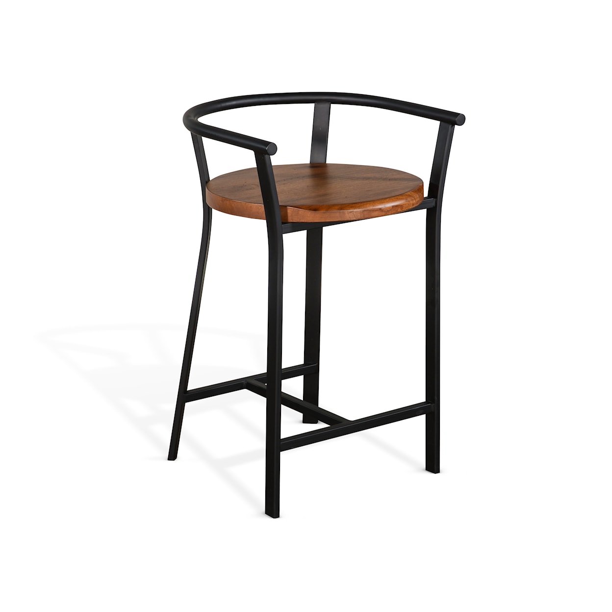 Sunny Designs Metroflex 24"H Barstool, Wood Seat