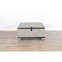 Alpine Grey Coffee Table with Lift Top and Casters