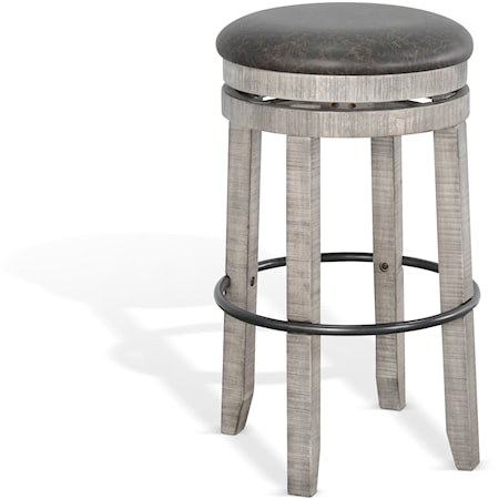 Backless Swivel Barstool