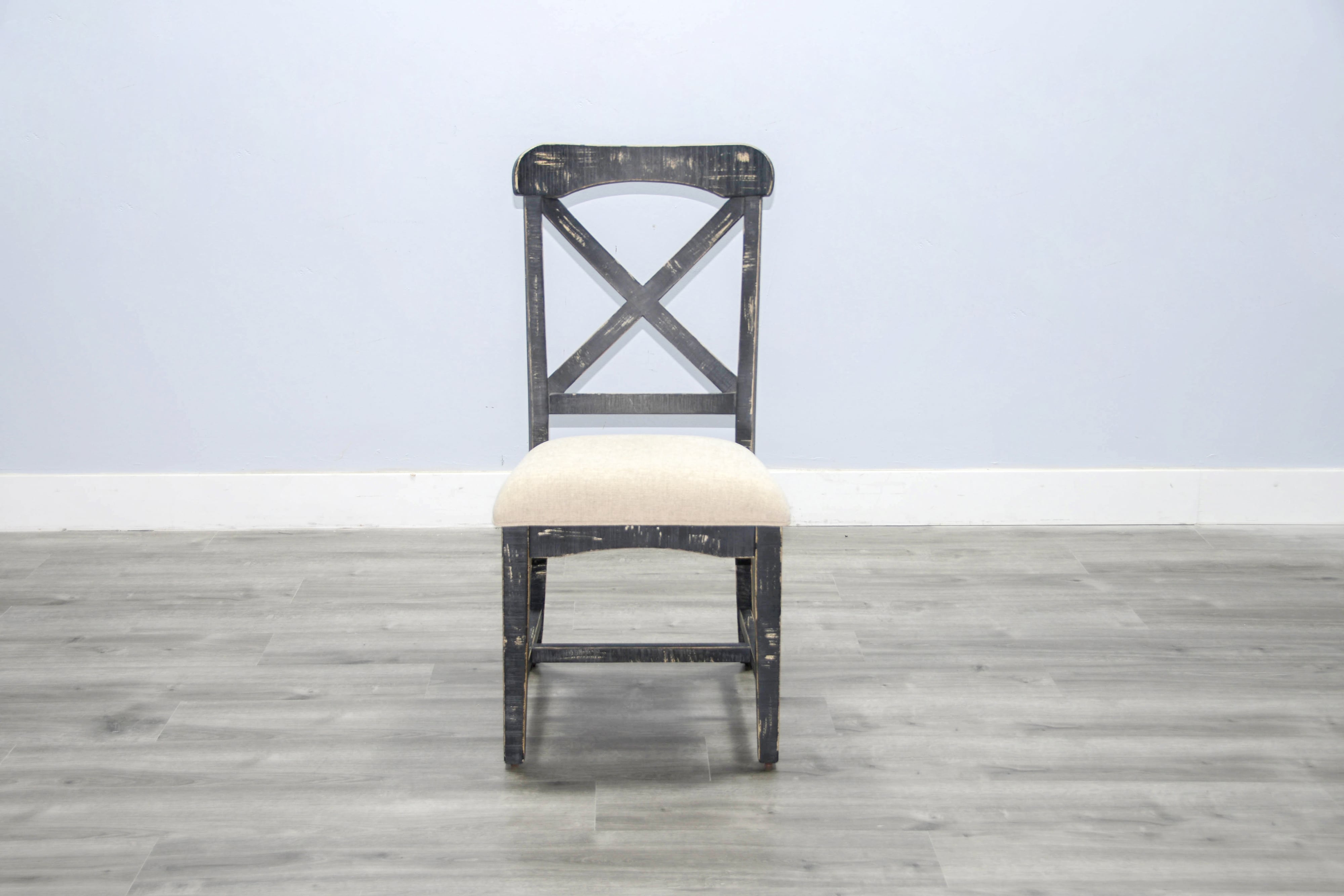 Sunny Designs Marina Black Sand Dining Chair, Cushion seat