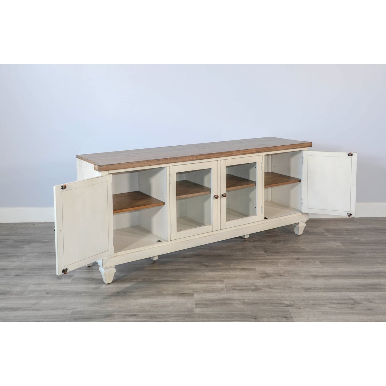 Sunny Designs Pasadena TV Console with Shutter Doors