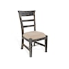 Sunny Designs Marina Black Sand Side Chair, Cushion Seat