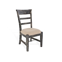 Black Sand Side Chair, Cushion Seat